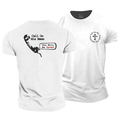 Men's Call On His Name For Salvation Cotton T-Shirt